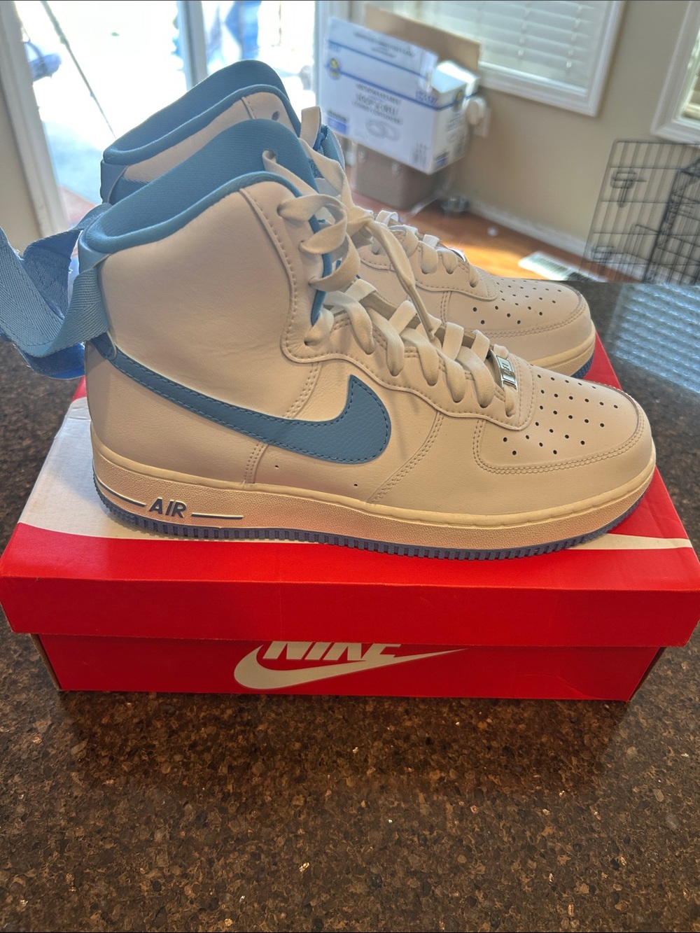 Nike Air Force One High-Top Sneakers in university Blue